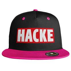 SAUFCOUNTER MARK YOUR DRINKS Hacke Snapback lustige Snapback mit Trinkspruch voll dicht besoffen Malle Saufen Bier Alkohol Party (Schwarz/Pink) von SAUFCOUNTER MARK YOUR DRINKS