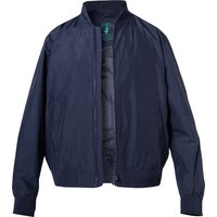 SAVE THE DUCK Herren Blouson blau Mikrofaser unifarben von SAVE THE DUCK