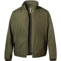 SAVE THE DUCK Herren Blouson grün Mikrofaser unifarben von SAVE THE DUCK