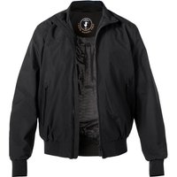 SAVE THE DUCK Herren Blouson schwarz Mikrofaser unifarben von SAVE THE DUCK