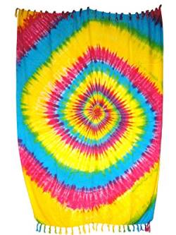 Sarong Pareo Regenbogen bunt tolle Auswahl und Farben Wickelrock Halstuch Kopftuch Strandtuch Sauna-Tuch Wickel-Kleid Schal Freizeitmode Sommermode 100% Viskose von SAWA