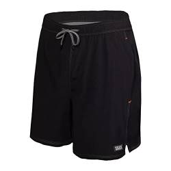 SAXX Underwear Co. Herren OH Buoy 2N1 Volley 17,8 cm Shorts, Schwarz, Größe S von SAXX Underwear Co.