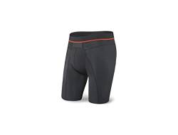 Saxx Men's Underwear Herren Boxershorts - HYPERDRIVE Kompressions Mesh Performance Unterwäsche – Lange Boxershorts mit integrierter Pouch TM Unterstützung, Blackout, Mittel von SAXX Underwear Co.