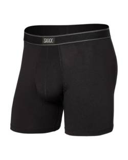 Saxx Men's Underwear Unterwäsche Herren-Boxershorts - Daytripper Herren-Unterhose - Boxershorts mit integrierter Ballpark Pouch TM Unterstützung - Herrenunterwäsche, Schwarz, Groß von SAXX Underwear Co.