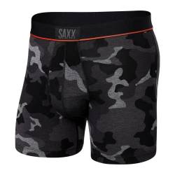 Saxx Underwear Herrenunterwäsche - Ultra Super Weich Männer-Unterhosen - Boxershorts mit integrierter Pouch-Unterstützung - Herrenunterwäsche, Supersize Camo-Schwarz, M von SAXX Underwear Co.