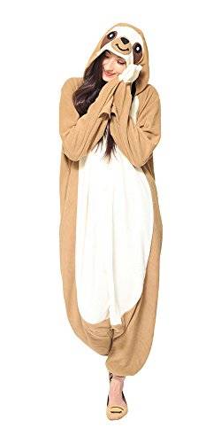 Faultier Kigurumi Einteiler Onesie Kostüm Jumpsuit | SAZAC Kigurumi | für Kinder und Erwachsene | XL (170 – 195 cm) von SAZAC