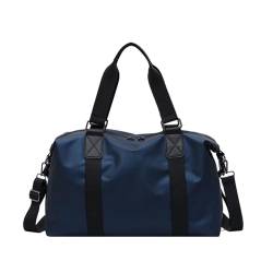 Damen-Sporttaschen, Herren-Sporttaschen, Sport-Trainings-Schulter-Reisetaschen, Nylon-Handtaschen (Color : Blue, Size : 20-35L) von SBTRKT