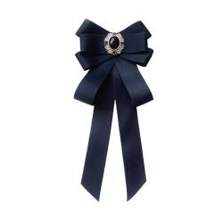 Damen Unisex Fliege Brosche Damen Perle Kristall Anhänger Anstecknadel Hemd Krawatte Fliege Anzug Zubehör (Color : 35, Size : One size) von SBTRKT