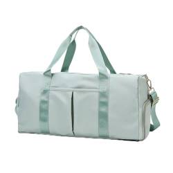 Reisetaschen Damen Umhängetaschen Große Kapazität wasserdichte Sporttaschen Gepäck Reisetaschen (Color : Green, Size : 46x22x24CM) von SBTRKT