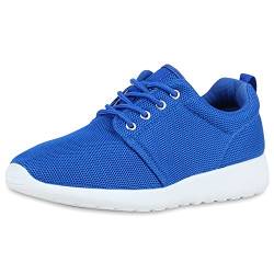 SCARPE VITA Damen Sportschuhe Trendfarben Runners Sneakers Laufschuhe 160470 Blau 39 von SCARPE VITA