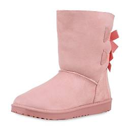 SCARPE VITA Warm Gefütterte Damen Stiefel Boots Schlupfstiefel Schuhe 165744 Rosa 40 von SCARPE VITA