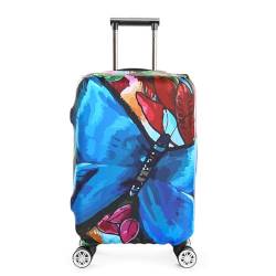 Kofferschutzhülle Elastisch Kofferhülle Städte Unterwegs Haie Eiswürfel Regenbogen Geometrisch 3D Muster Waschbare Kofferbezug Gepäck Cover Suitcase Cover Schutzhülle (Farbe7,XL) von SCAUA