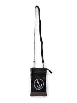 SCHIETWETTER Accessoire Mini Crossbag Ankerliebe, Umhängetasche, Handtasche, Mini-Tasche, maritim, schick, robust schwarz OS von SCHIETWETTER