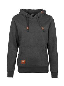 SCHIETWETTER Damen Hoodie, Kapuzenpullover, Sweater, Kapuzenhoodie unifarben, Allrounder, modisch anthrazit 42 von SCHIETWETTER