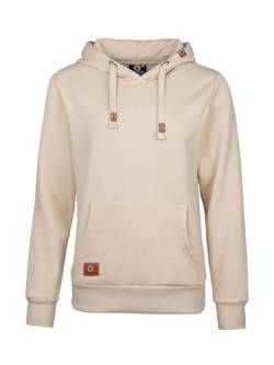 SCHIETWETTER Damen Hoodie, Kapuzenpullover, Sweater, Kapuzenhoodie unifarben, Allrounder, modisch beige 46 von SCHIETWETTER