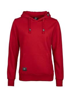 SCHIETWETTER Damen Hoodie, Kapuzenpullover, Sweater, Kapuzenhoodie unifarben, Allrounder, modisch red 40 von SCHIETWETTER