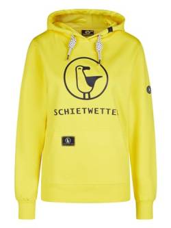 SCHIETWETTER Damen Hoodie Gerti, Kapuzenpullover, modisch, kuschelig Yellow/Navy 46 von SCHIETWETTER