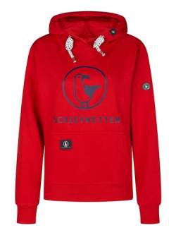 SCHIETWETTER Damen Hoodie Gerti, Kapuzenpullover, modisch, kuschelig red/Navy 42 von SCHIETWETTER