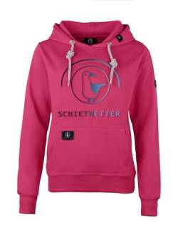 SCHIETWETTER Damen Hoodie Tamara, Kapuzenpullover, Sweater, Sweatshirt, Kapuzenhoodie, modisch, 3D-Prägedruck, bequem pink 42 von SCHIETWETTER