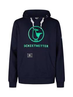 SCHIETWETTER Herren Hoodie Michael, Kapuzenpullover, Sweater, Kapuzenhoodie, Sweatshirt, warm, kuschelig, gemütlich Navy/Neongreen L von SCHIETWETTER