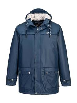 SCHIETWETTER Herren Regenjacke Dampfwalze Daniel, Friesennerz, Winterjacke, Regenmantel, Regenparka, gefüttert, wasserdicht, winddicht, verschweißte Nähte navy 3XL von SCHIETWETTER