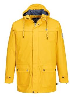 SCHIETWETTER Herren Regenjacke Glasauge Jimmy, Friesennerz, Regenparka, Parka, verschweißte Nähte, wasserdicht, winddicht yellow L von SCHIETWETTER