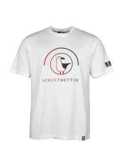 SCHIETWETTER Herren T-Shirt Dirk, Rundhals, Shirt 3D-Prägedruck, luftig, modisch White 5XL von SCHIETWETTER