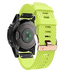 SCHIK 20 mm Smartwatch-Armband für Garmin Fenix 7S/5S Plus/6S/6S Pro, Schnellverschluss-Armband, Silikon-Armband, Roségold, For Fenix 5S Plus, Achat von SCHIK