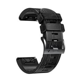 SCHIK 22 x 26 mm Smartwatch-Armbänder für Garmin Fenix 7 7X 6 6X Pro 5X 5 Plus 3 HR 935 Enduro Schnellverschluss-Leder-Silikonarmband, 22mm Fenix 5 5Plus, Achat von SCHIK