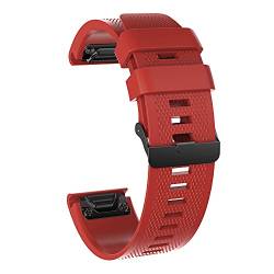 SCHIK 26 22 mm Silikon-Uhrenarmband für Garmin Fenix 7X Fenix 7 Fenix 6X 5X 3 3HR Descent MK1 Fenix 6 5 935 945 MARQ Wirstband Straps, For Fenix 3 3HR, Achat von SCHIK