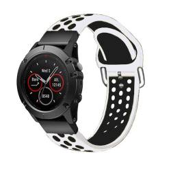 SCHIK 26 mm Sport-Silikon-Uhrenarmband für Garmin Fenix 6X, 6 Pro, 5X, 5 Plus, 3HR 935, 945, 22 mm, einfaches Anbringen, Schnellverschluss-Armbänder, 22mm Fenix 5 5Plus, Achat von SCHIK