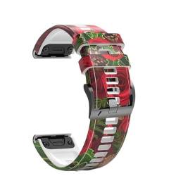 SCHIK Armband für Garmin Fenix 7 7X 5 5X 6 6X Pro Epix 935 Smart Watch, bedruckt, Sport, Schnellverschluss, Silikon, 22 x 26 mm, For Fenix 3 HR D2, Achat von SCHIK