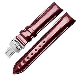 SCHIK Echtleder-Armband für Tissot T035/T035210A, für Damen, gebogene Enden, 18 mm, modisches Armband, 18 mm, Achat von SCHIK