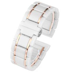 SCHIK Keramik-Edelstahlarmband, 20 mm, 22 mm, 16 mm, 18 mm, Schnellverschluss-Uhrenarmbänder, 18 mm, Achat von SCHIK