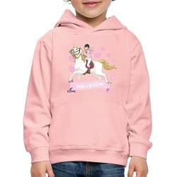 Spreadshirt Schleich Horse Club Sofia & Blossom reiten aus Kinder Premium Hoodie, 122/128 (7-8 Jahre), Kristallrosa von SCHLEICH