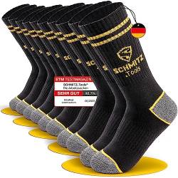 SCHMITZ.Tools Arbeitssocken Herren 35-38 in Premium Qualität - Work Socken - Arbeits Socken 35-38 - Herren Arbeitssocken Damen - Worker Socken Herren Arbeit - Atmungsaktiv - Baumwolle - 5 Paar von SCHMITZ.Tools