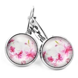 SCHMUCKZUCKER Damen Ohrhänger Sommer Blüten Edelstahl Blumen Ohrringe Silber Weiß von SCHMUCKZUCKER
