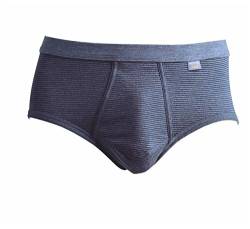 SCHÖLLER Herren Slip mit Eingriff 5er Pack l 145-420 l Größe 6 (L) l Farbe Navy-Melange von SCHÖLLER