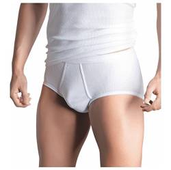 SCHÖLLER Herren Slip mit Eingriff 5er Pack l 153-420 l Größe 9 (XXXL) l Farbe Weiß von SCHÖLLER