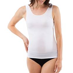 Schöller Damen Shirt ohne Arm Micro-Modal 3er Pack Größe 40, Farbe weiß von SCHÖLLER