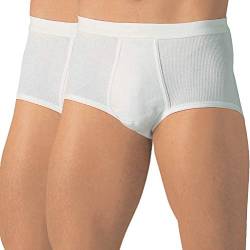 Schöller Herren-Slip 2er-Pack weiß Größe 6 von SCHÖLLER