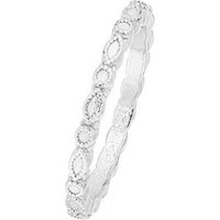 SCHOSCHON Fingerring Kügelchen Ring - 925 Silber (Oberfläche Rund Oval, elegante Struktur), Ring ohne Steine, Damen Silber Schmuck Freundschaft von SCHOSCHON