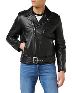 SCHOTT Herren Lcicon2 Jacke, Schwarz (Black Black), Small von SCHOTT