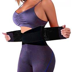 SCHWABMARKEN Sport Powergürtel Waisttrainer Taillengürtel Korsett, in Schwarz Größe X-Large, Powerbelt, Cincher, Shaper, Unterstützung fürs Training, Fitness von SCHWABMARKEN