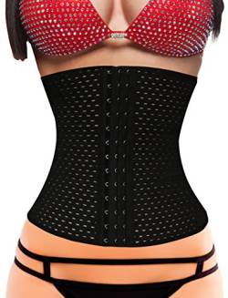 SCHWABMARKEN Waist Trainer Korsett Corset Mieder Corsage Schwarz Größe M - Body Shaper von SCHWABMARKEN