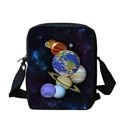 SCRAWLGOD Kuriertaschen für Kinder, Kinder, Jungen, Geschenke für den Schulanfang, Umhängetasche, Outdoor-Sport, Reisehandtaschen, Universum Star Galaxy, Einheitsgröße von SCRAWLGOD