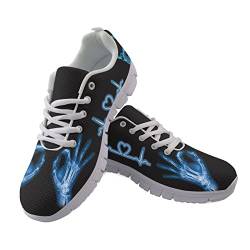 SCRAWLGOD Schuhe für Damen Laufschuhe Casual Light Mesh Sneakers Outdoor Sport Walking Schuhe, Röntgenstrahlen, 36 2/3 EU von SCRAWLGOD