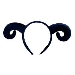 Bühne Schaf Ziege Haar Hoop Horn Kopfschmuck Cartoon Stirnband Anti Rutsch Kopfschmuck Cosplay Haar Zubehör Cosplay Haarband von SCUDGOOD