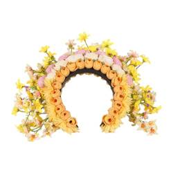 Ethnisches Blumen-Stirnband, modisch, floral, trendig, Haarschmuck für Partys, Damen-Haarschmuck von SCUDGOOD