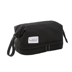 Große Kapazität Reise Kulturbeutel Kosmetiktasche Doppellagige Aufbewahrung Make Up Taschen Nylon Organizer Für Frauen Große Make Up Tasche von SCUDGOOD